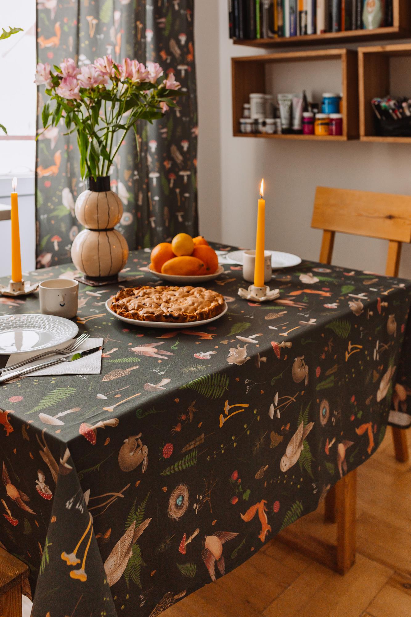 Скатерть - Принт Лесной