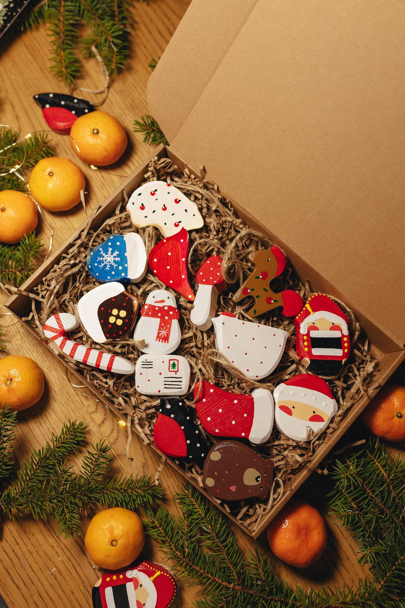 Набор Новогодних Игрушек - 15 штук