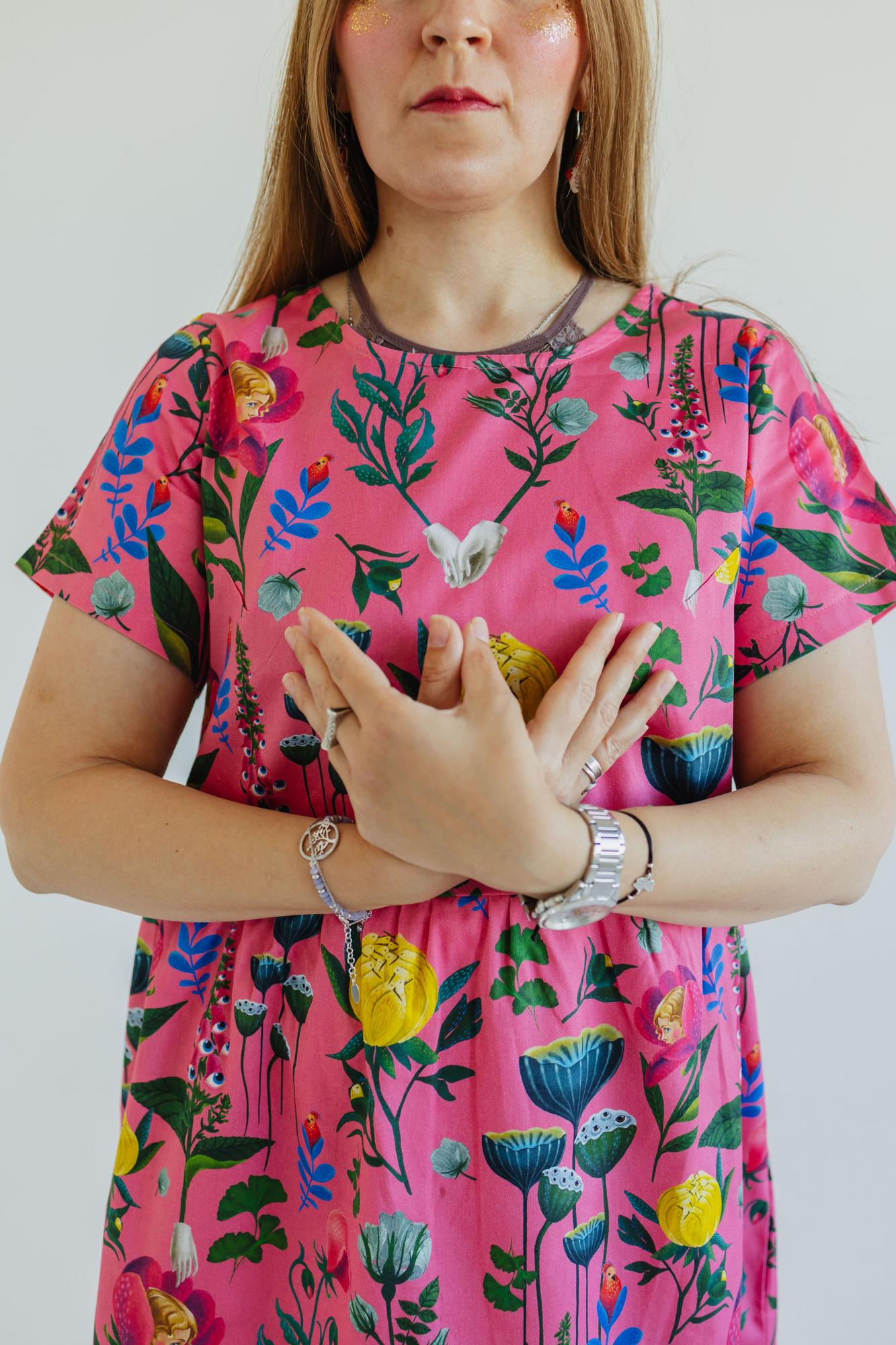 Платье Чайка - Принт Расцвет