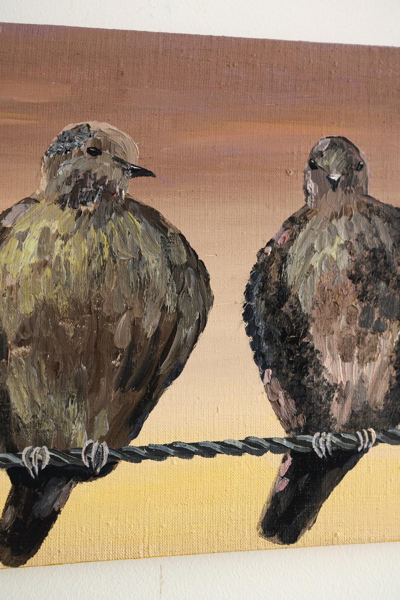 Закатные голуби