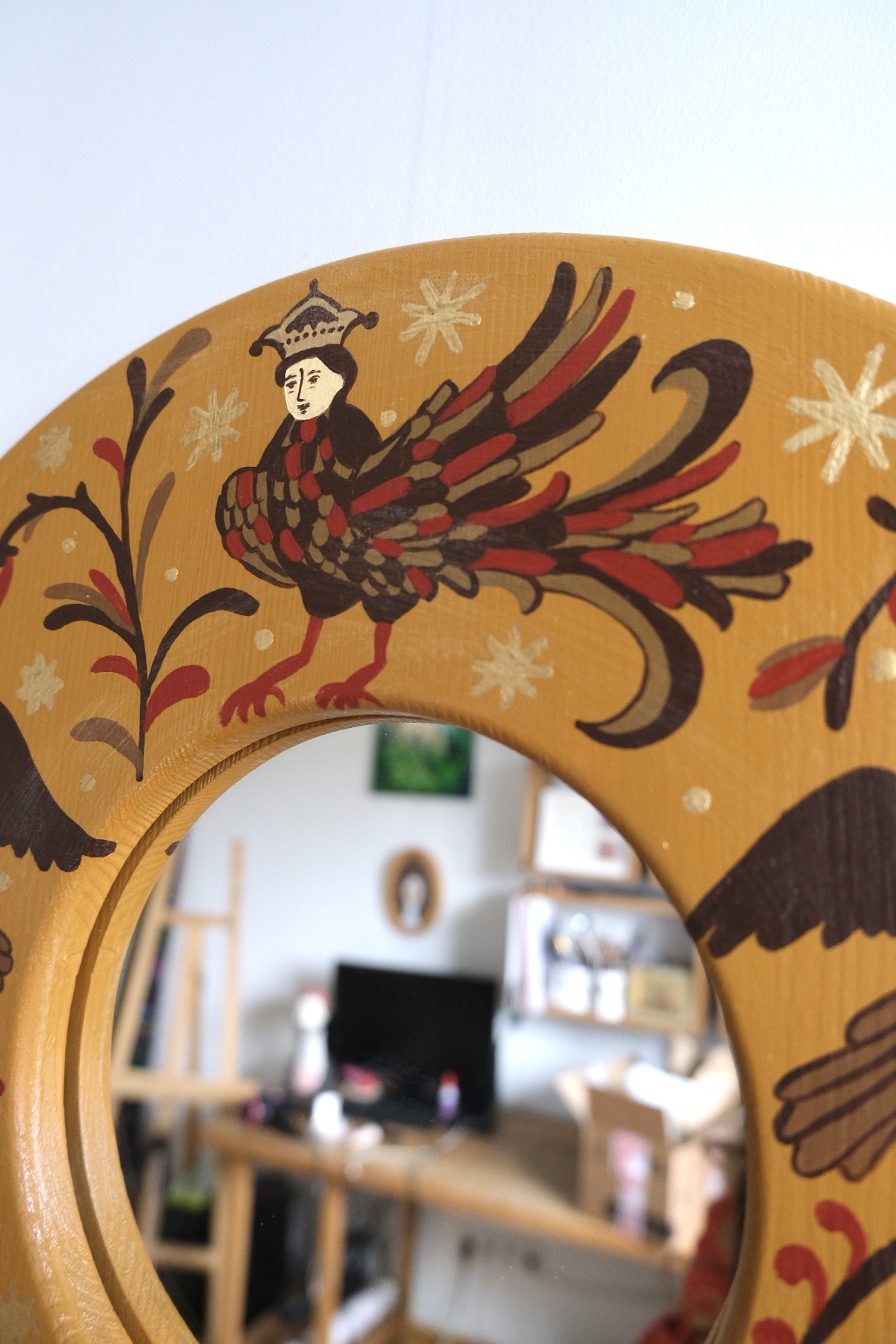 Зеркало Птица Сирин