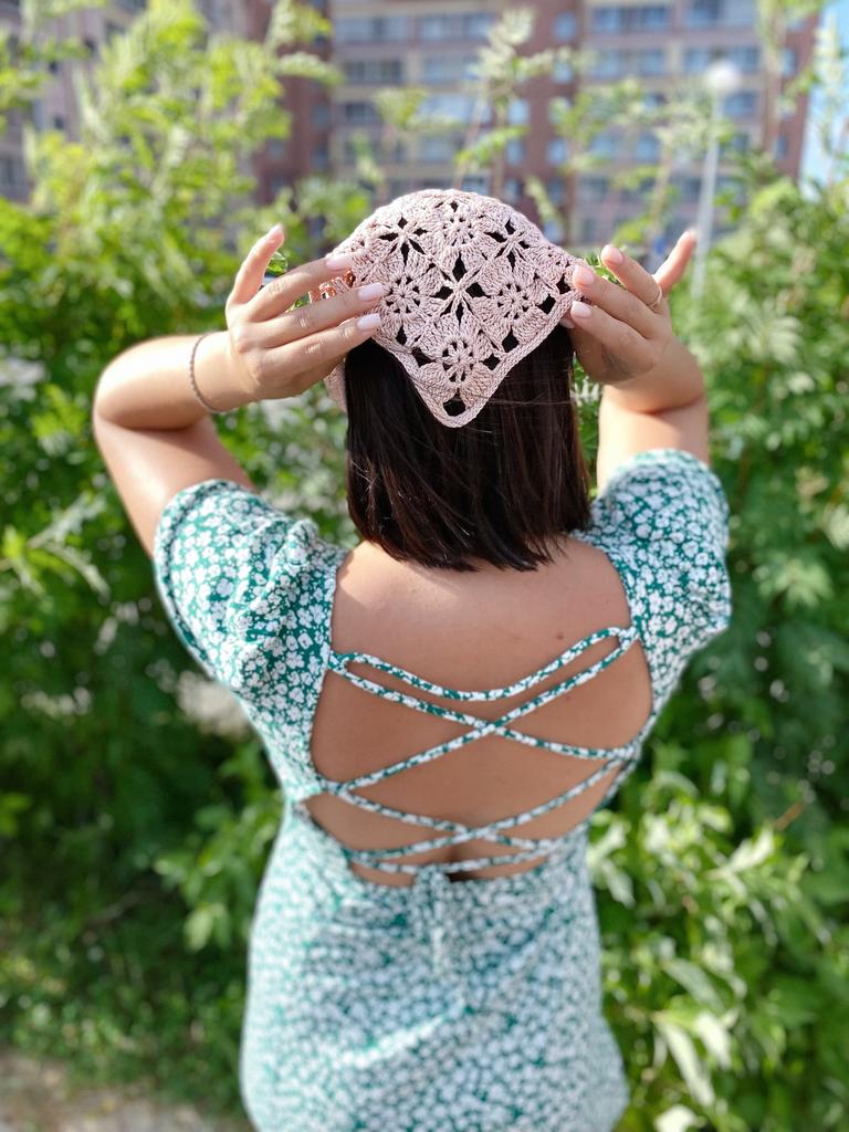 Видео-урок + pdf Косынка «Bonnie»