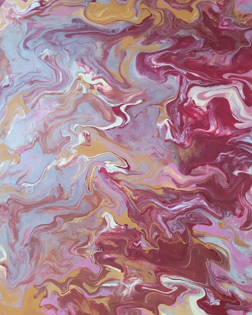 Красно-бордовая абстракция