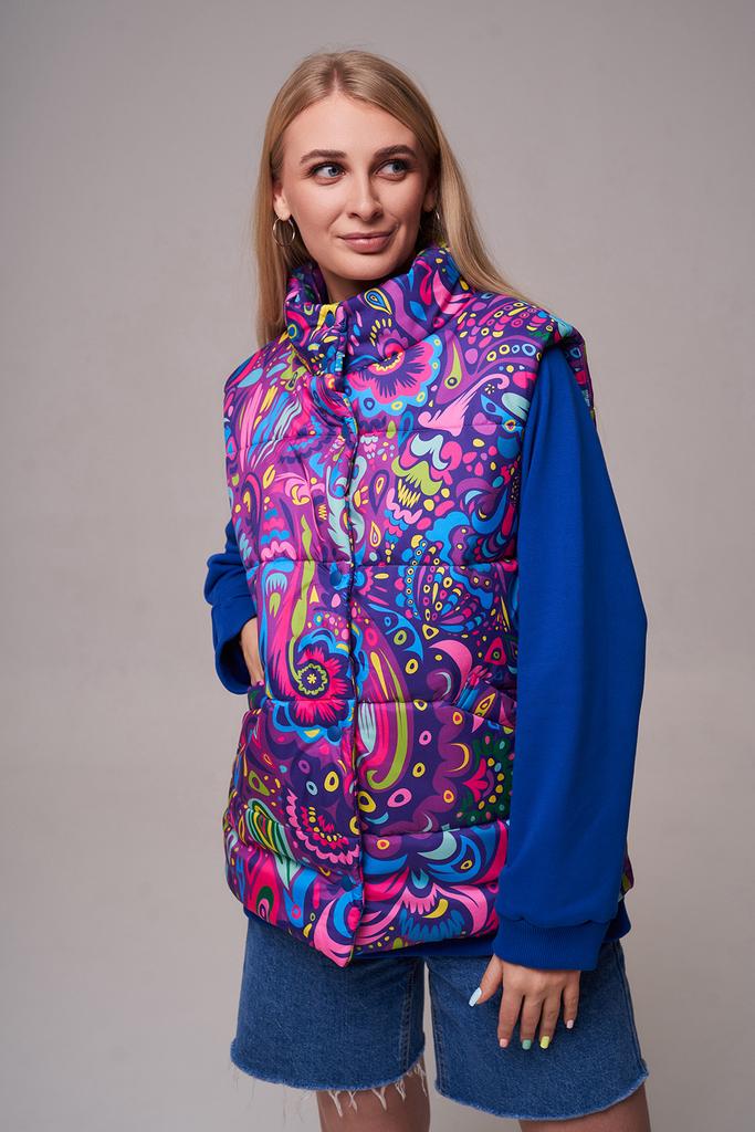 Жилетка женская утепленная Цикламен