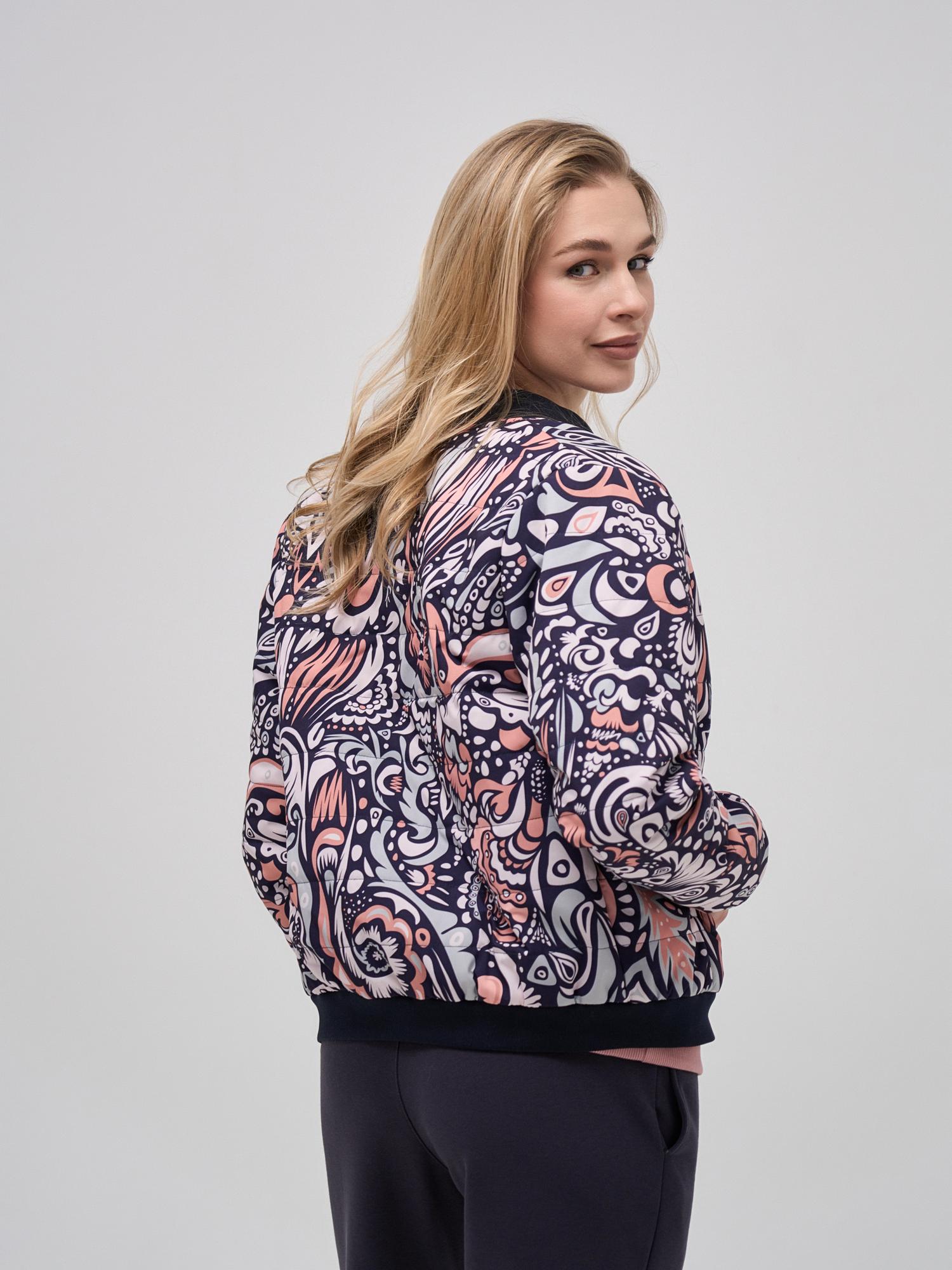 Женская легкая куртка-бомбер Сирень (холодная)