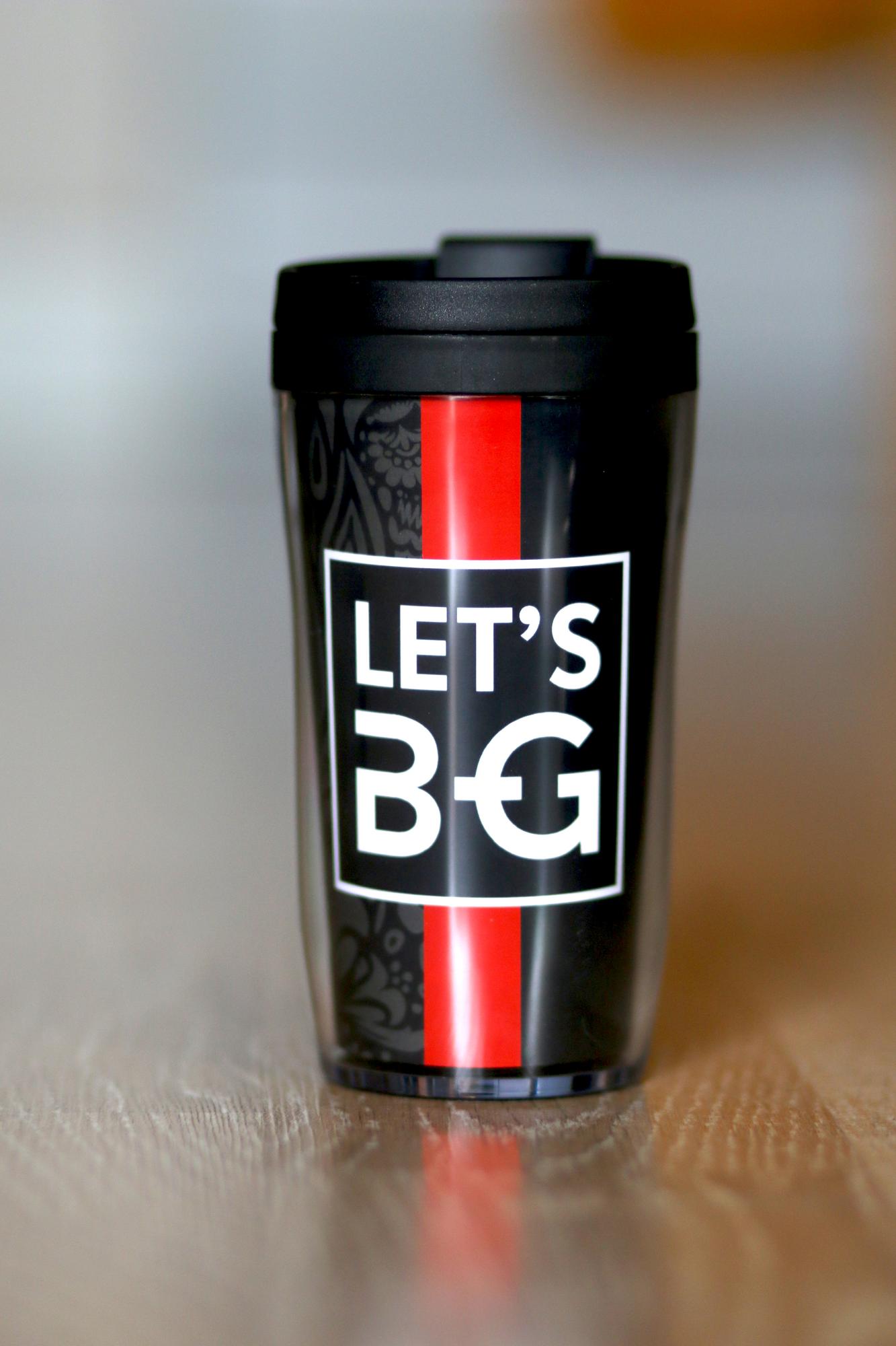 Термо-стакан Графитовая хохлома