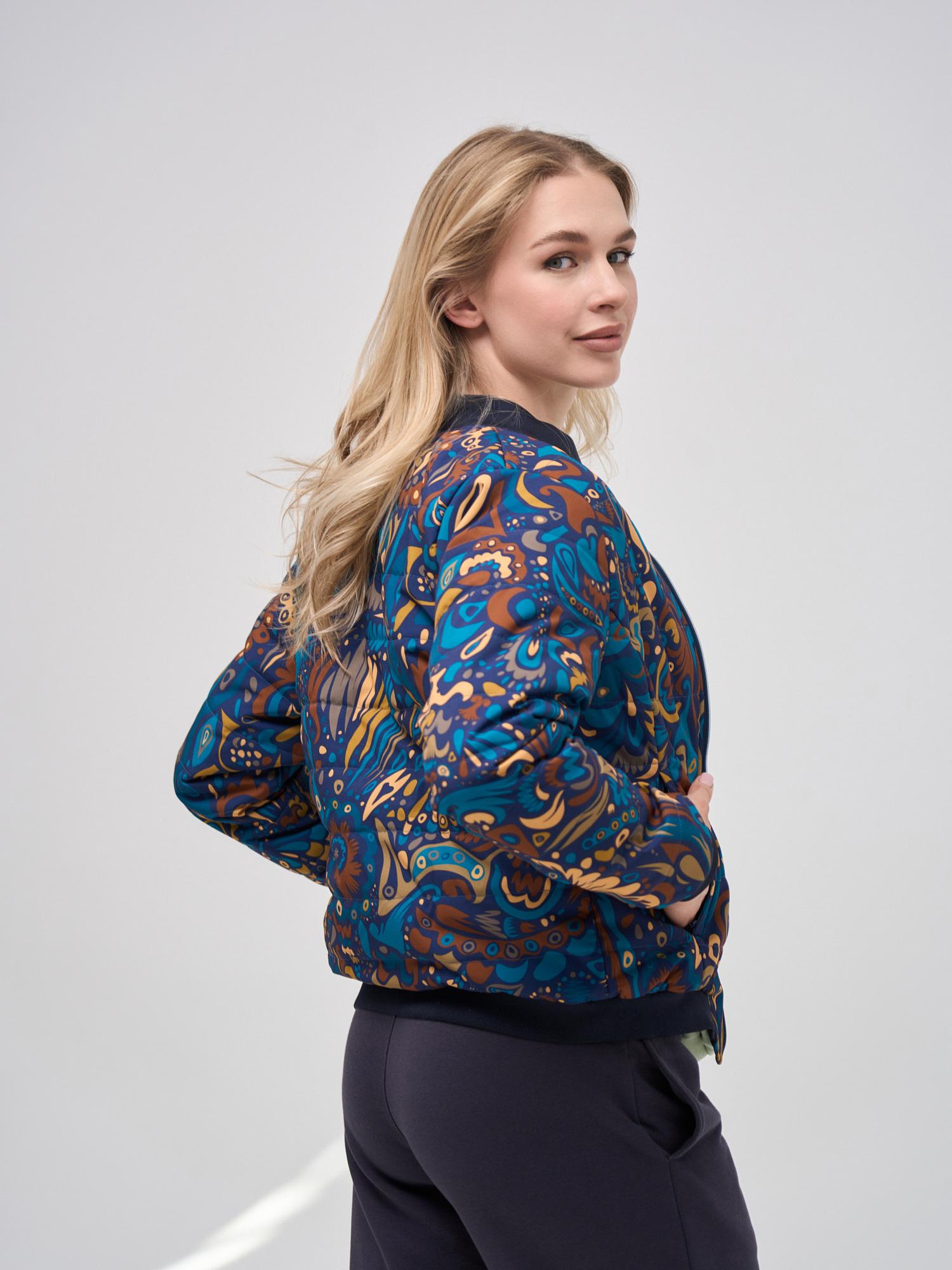 Женская легкая куртка-бомбер Ультрамарин