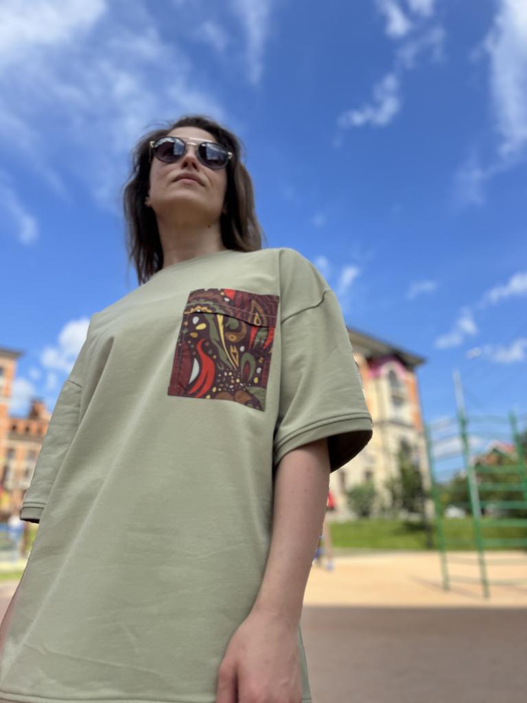 Оверсайз унисекс фисташка