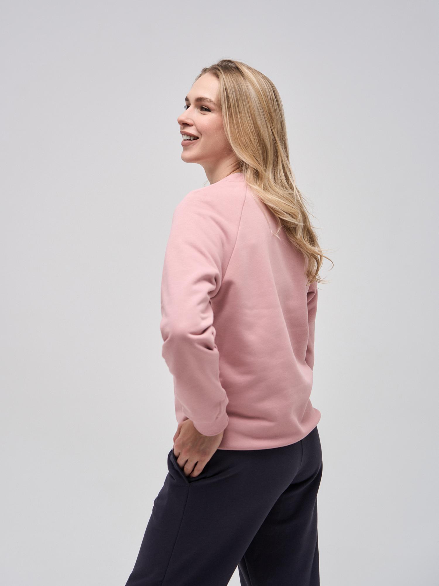 Свитшот женский оверсайз пепельная роза