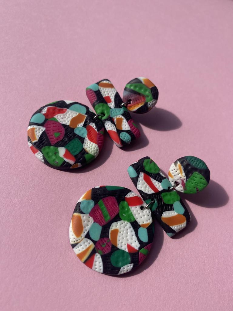 Серьги Fantasy трехчастные