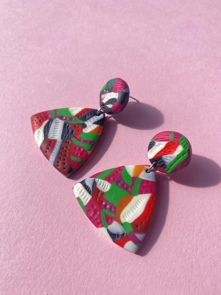 Серьги Fantasy mix тругольные