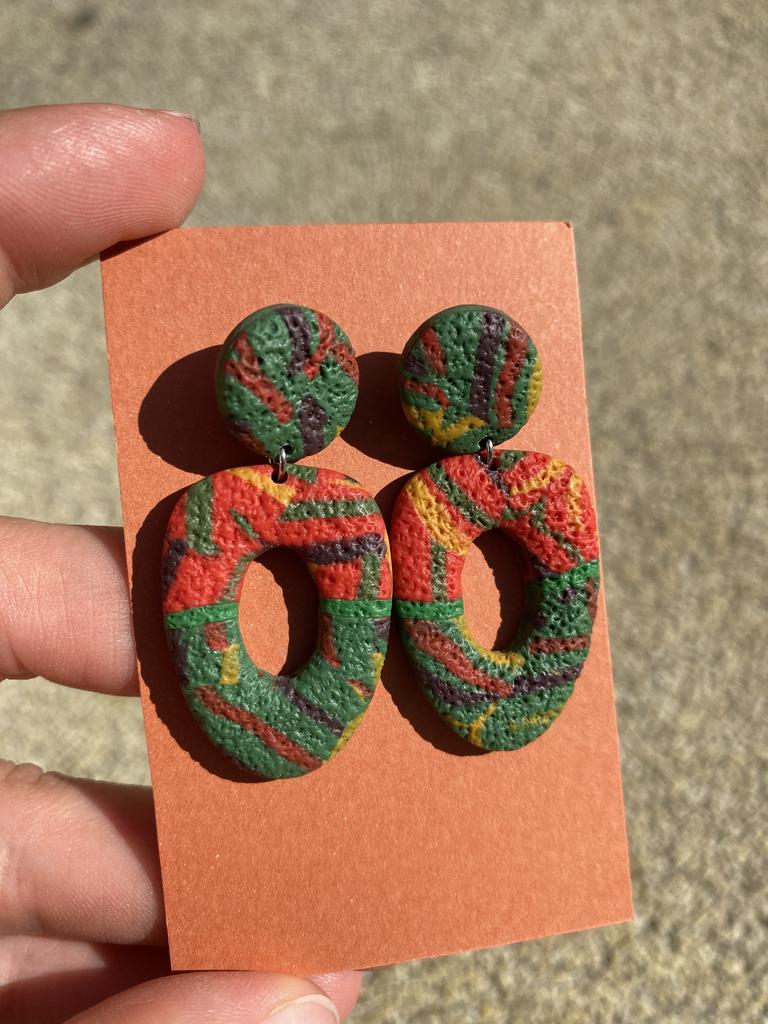 Серьги Тепло трав 2