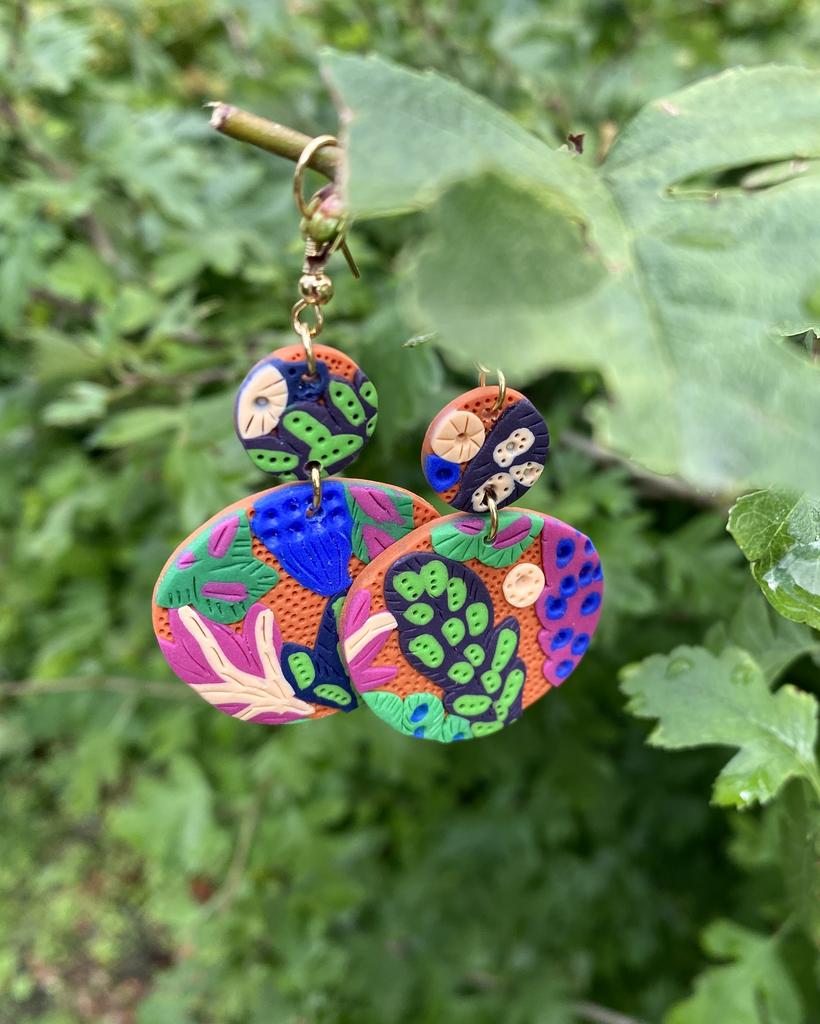 Серьги Urban jungle круглые S