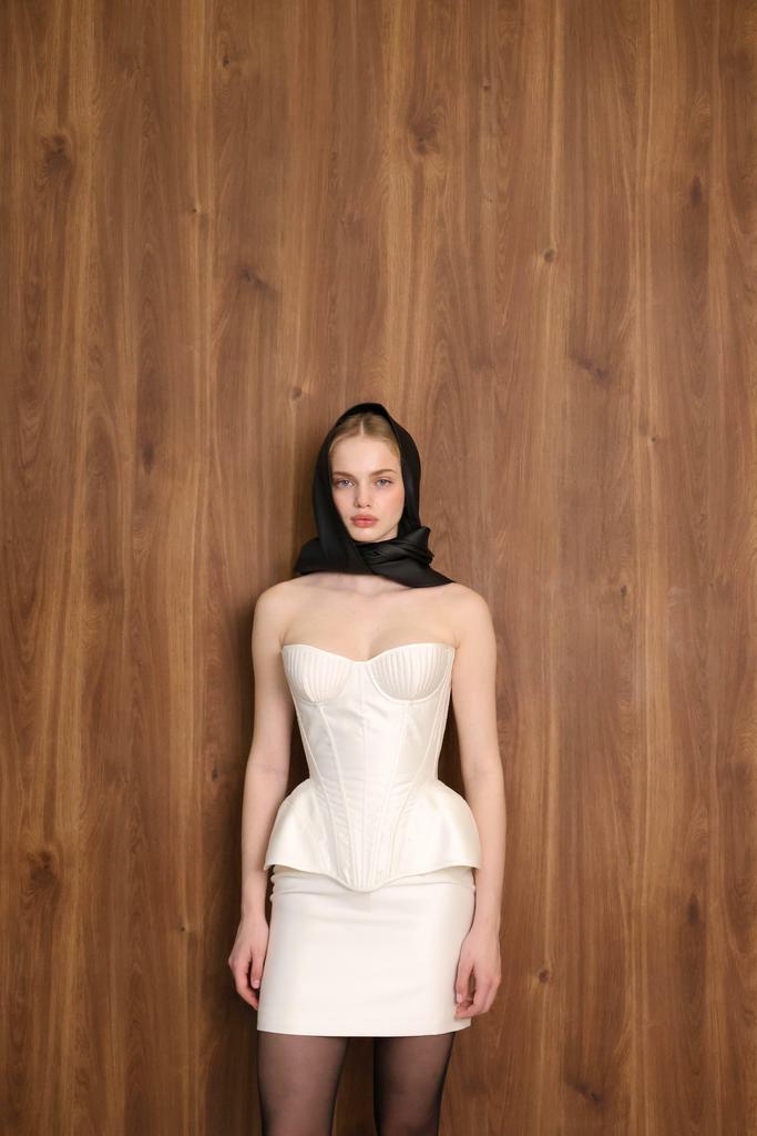 Мини-юбка из тафты