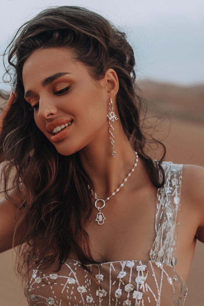 Подвеска на серьгу Love (Ag 925)