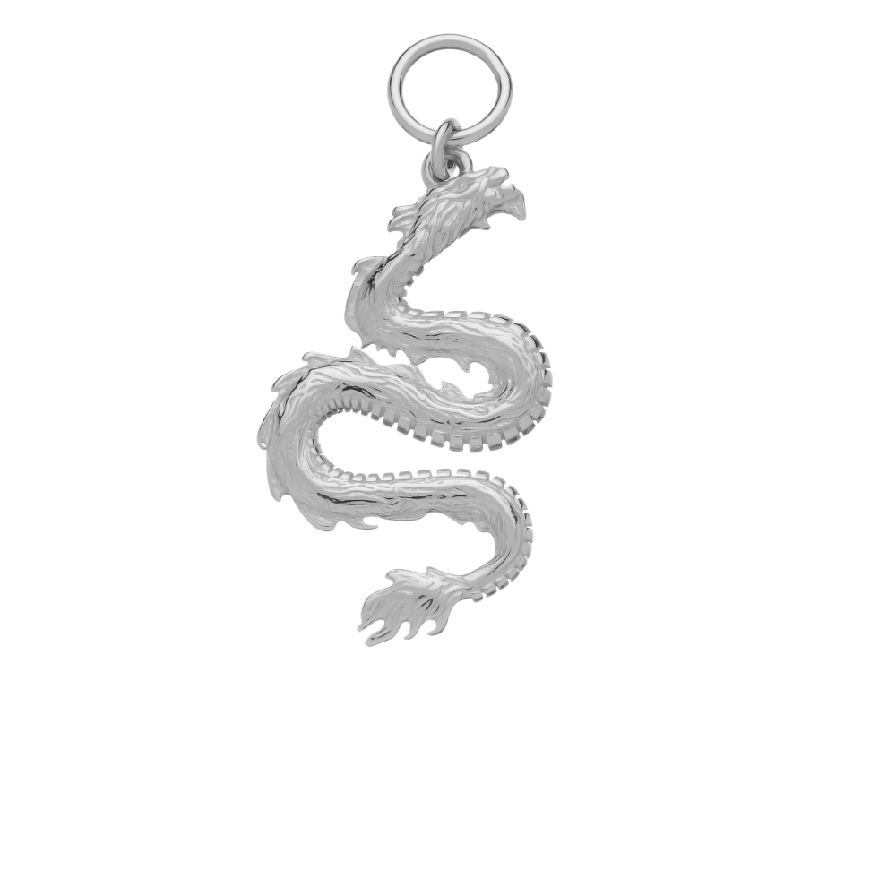 Подвеска на серьгу Дракон (правая) (Ag 925)