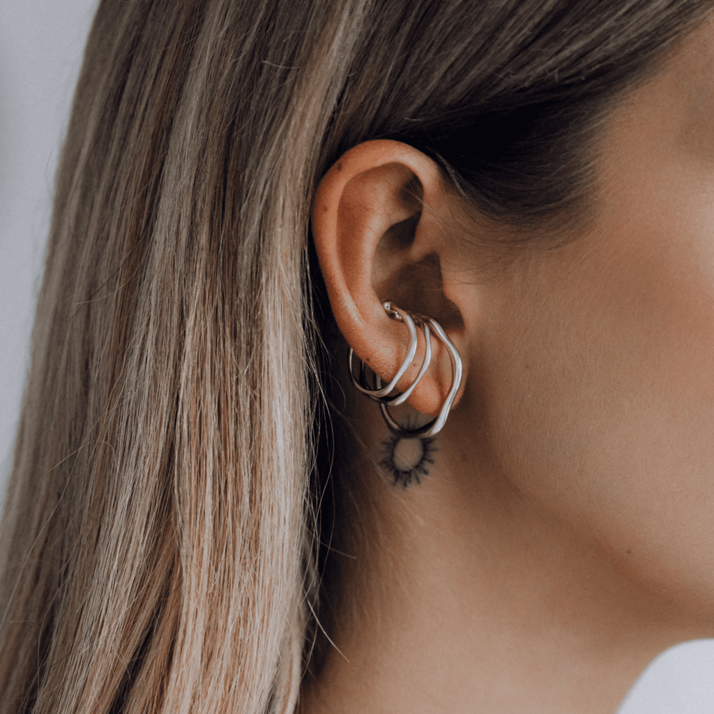 Комплект из трёх каффов Bamboo (Ag 925)