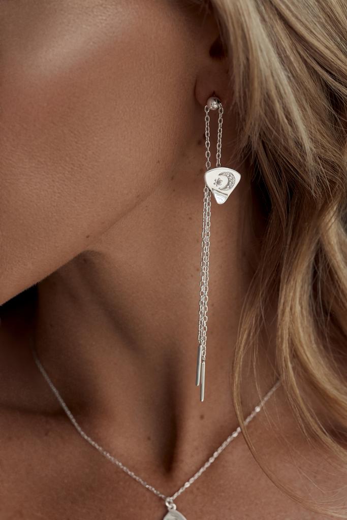 Серьги-подвески "Начало и вера" (Ag 925)