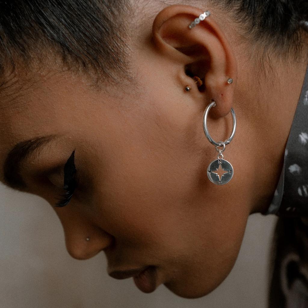 Подвеска на серьгу Компас (Ag 925)