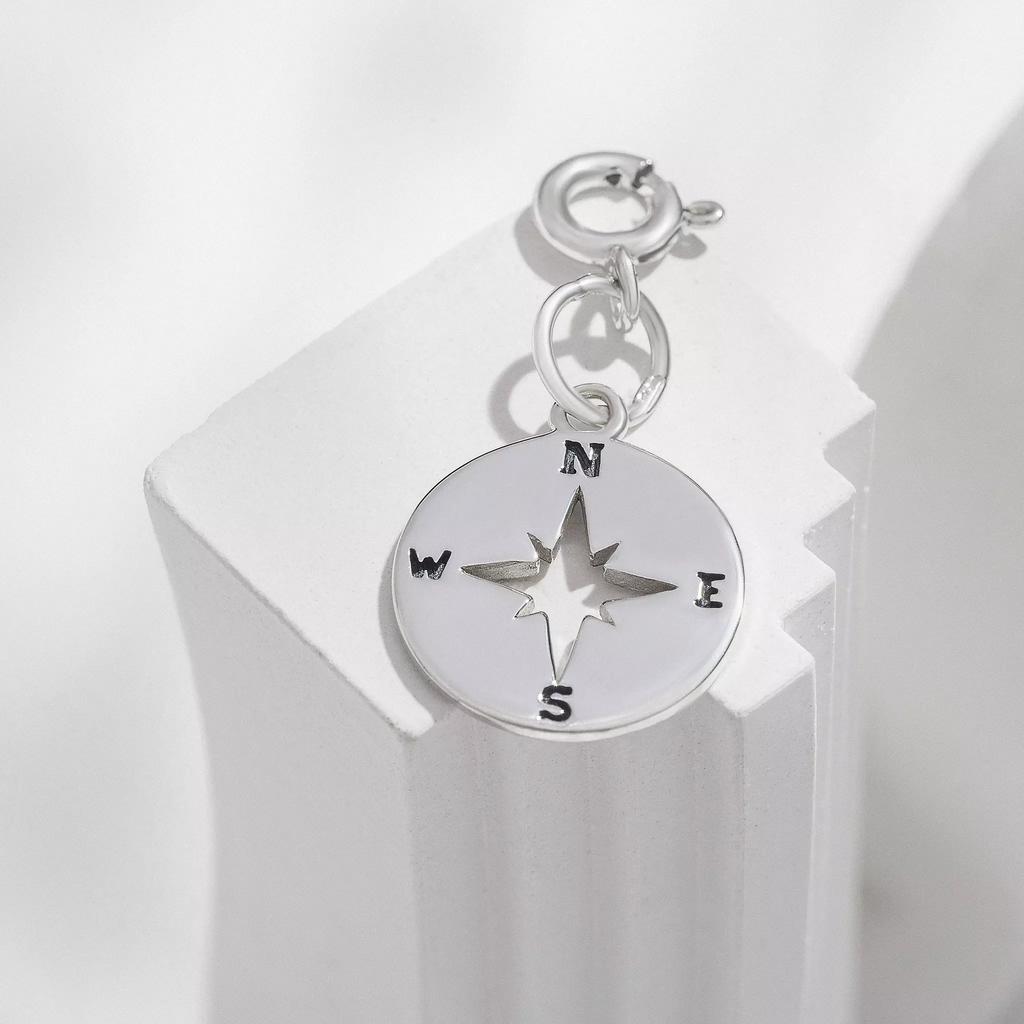 Подвеска Компас ( на карабине) (Ag 925)