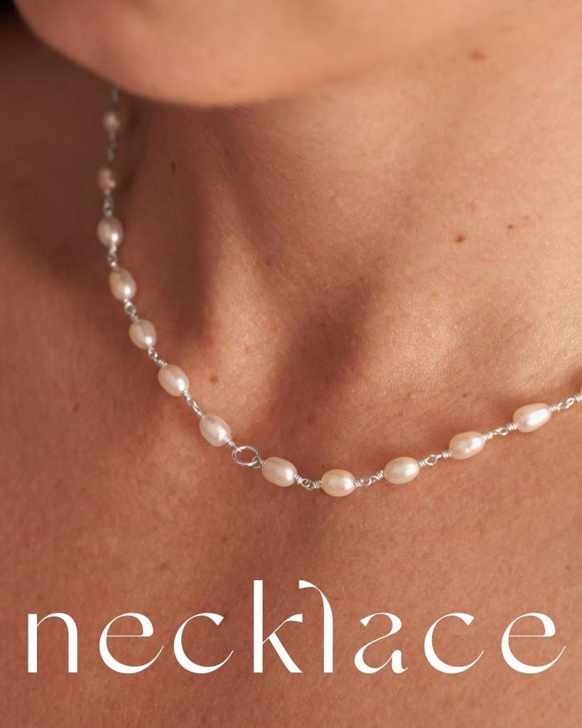 Колье "Add meaning" с жемчугом (Ag 925)