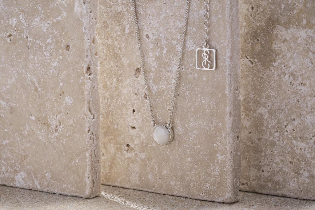 Подвеска с круглым перламутром (mini) 10мм (Ag 925)