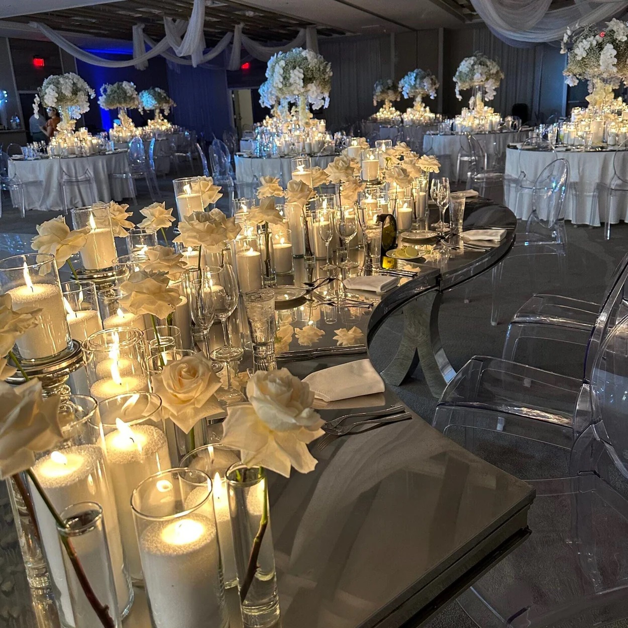 настольные насыпные свечи аренда