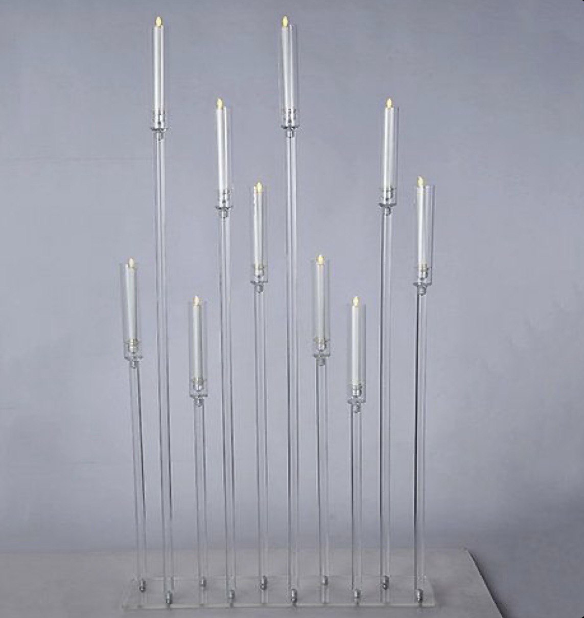 Акриловый подсвечник прямой 150 см. 10 голов