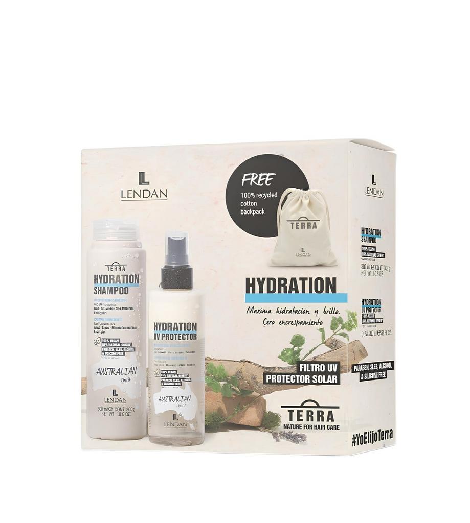 Набор Интенсивно увлажняющий шампунь и двухфазный спрей LENDAN