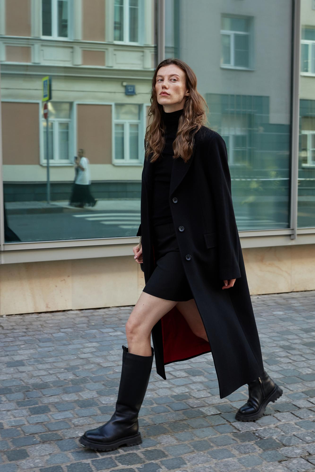 Пальто "Кремона" черное