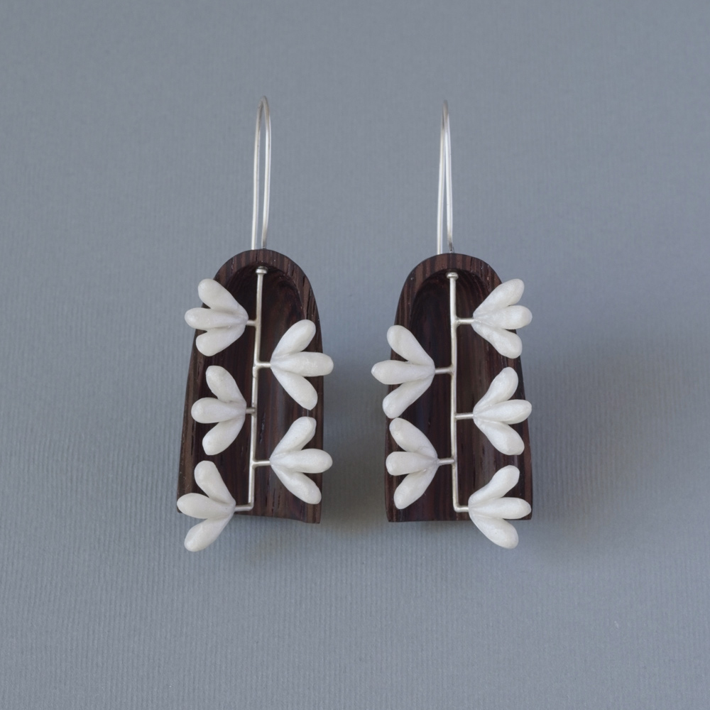 Деревянные серьги АРКИ