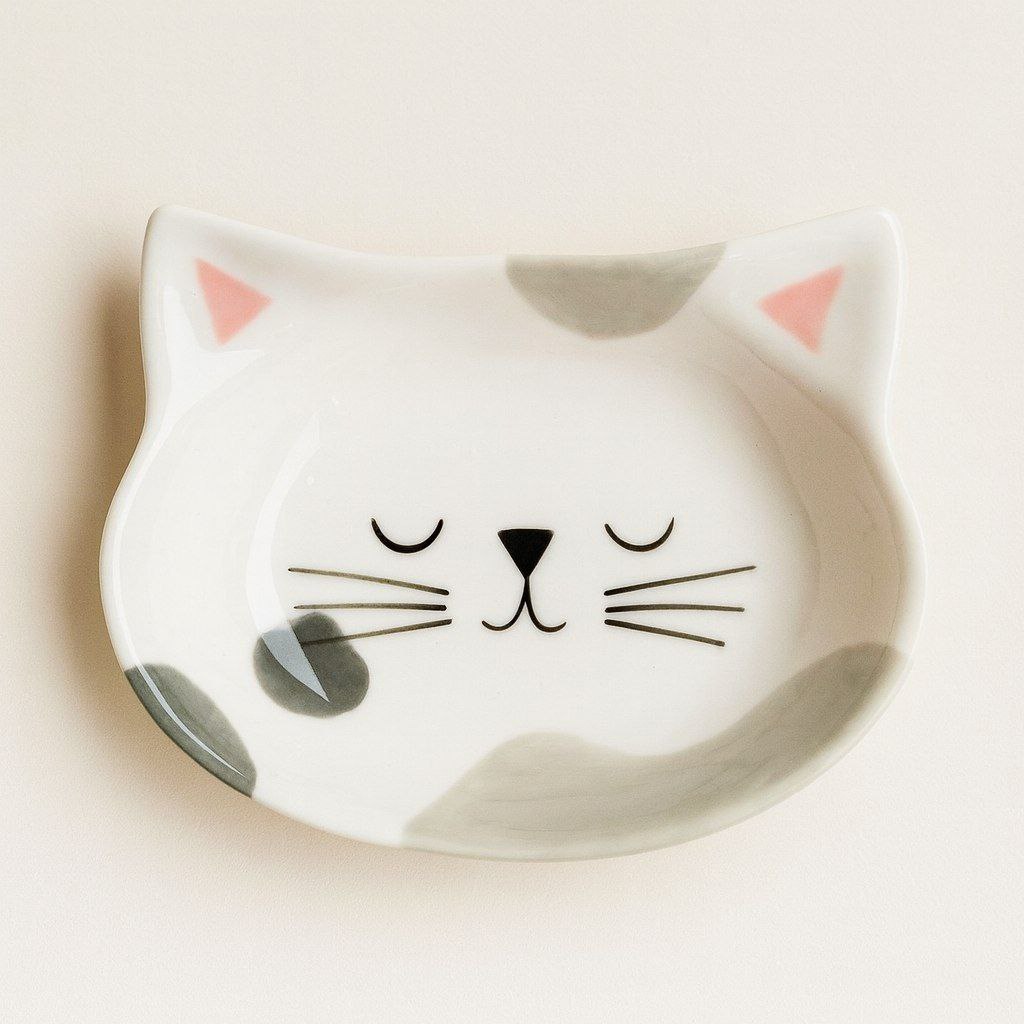 Кото-тарелка 15х11 см