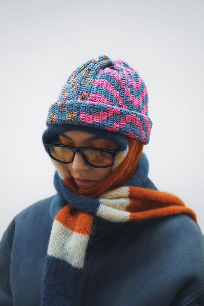 Бини Twins Blue Pink melange