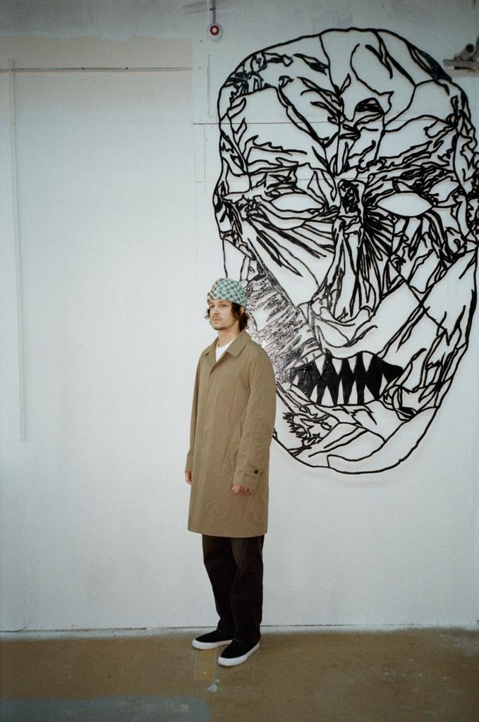 Бини Twins brown&dark mint melange