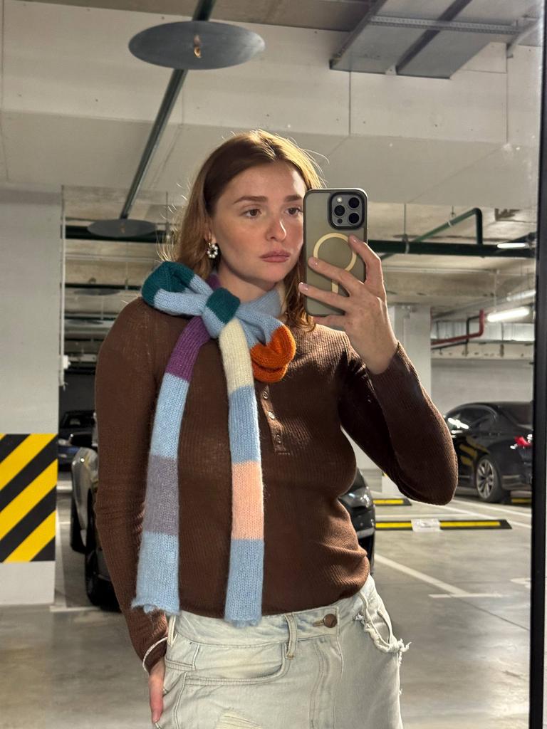 Шарф Snake kid mohair Yarn Scrups 2