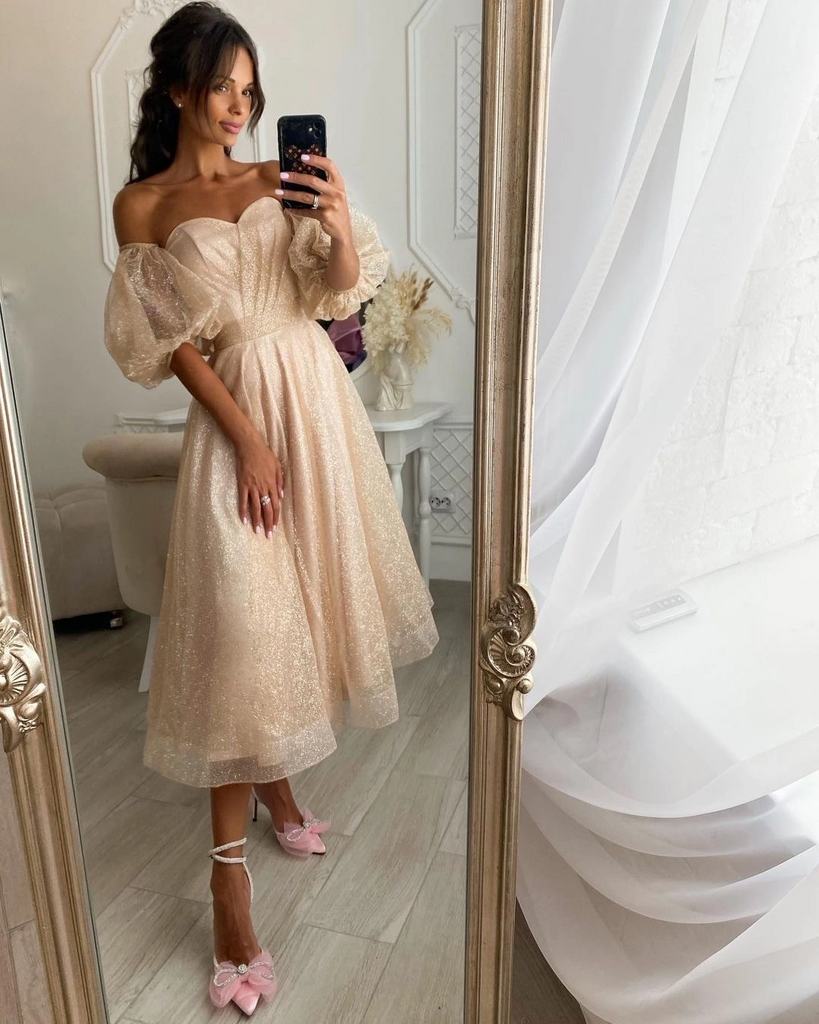 Вечернее платье Диана беж