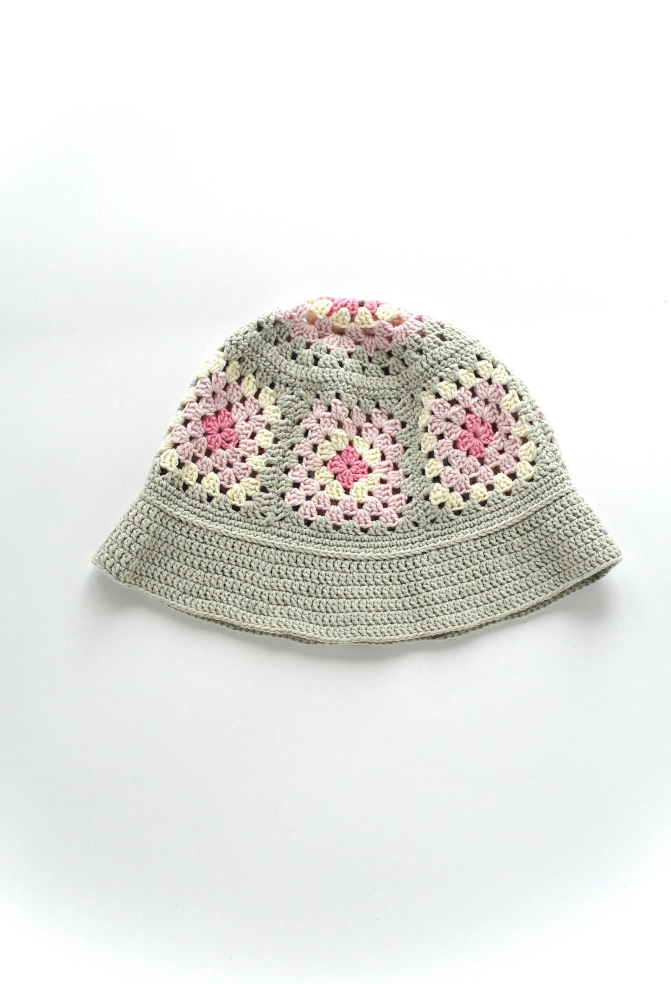 Панама кроше «Серый квадрат»