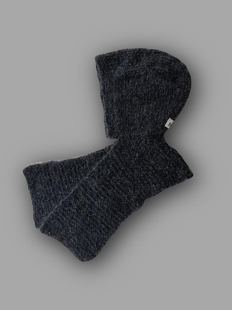 Шарфюшон темно-серый меланж