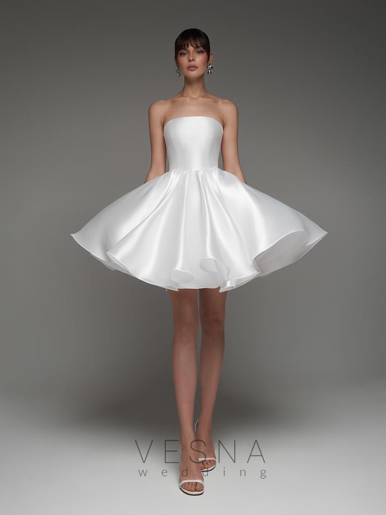 Свадебное платье Ника Силк Вайт Классик