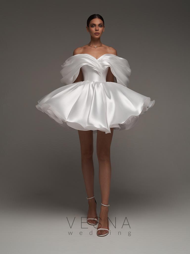 Вечернее платье Рафаэлла Силк вайт