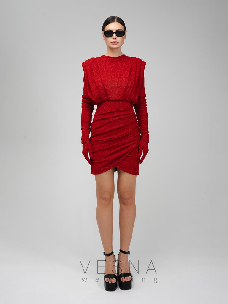 Вечернее платье Джина Руж мини