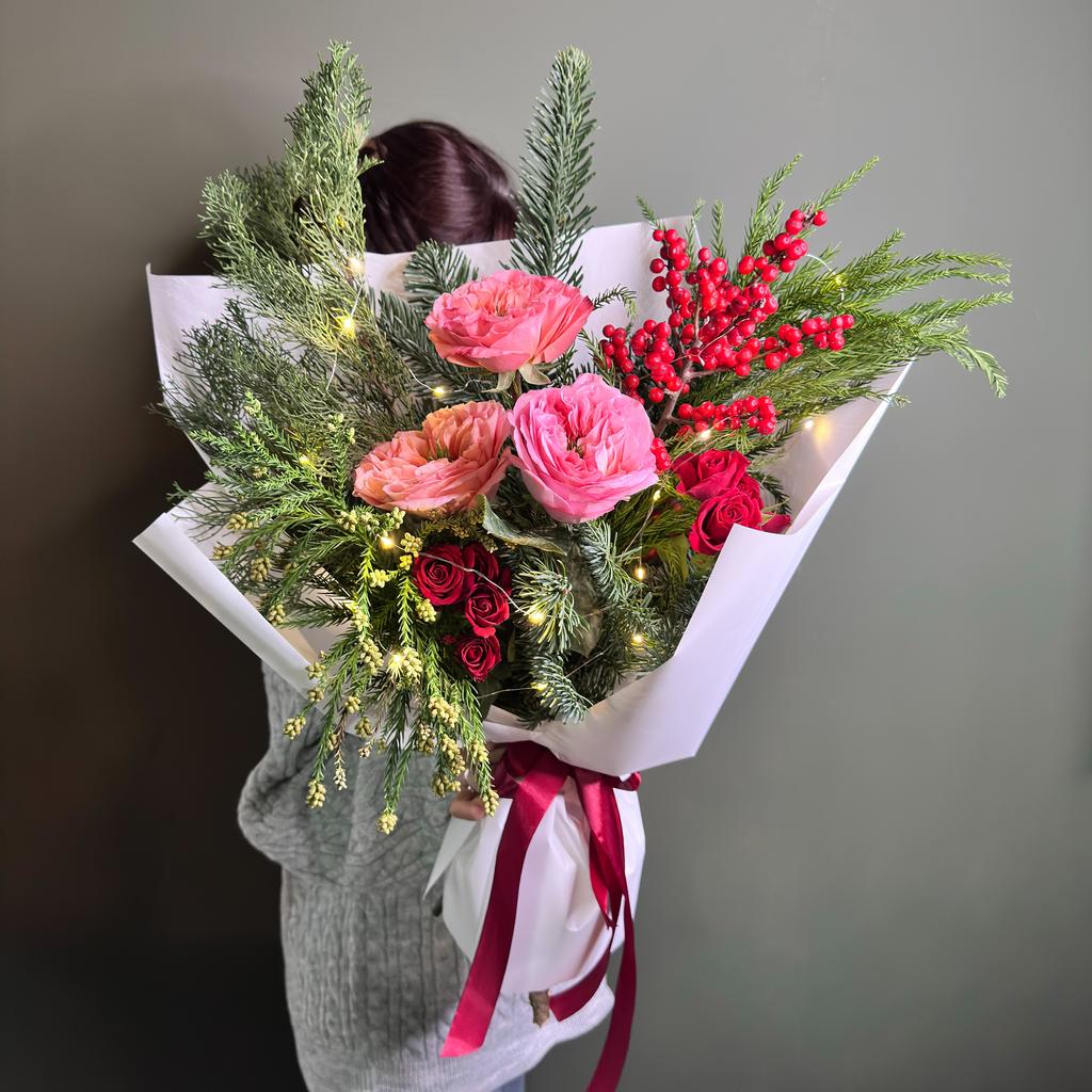 Букет «Еловый Мандарин»