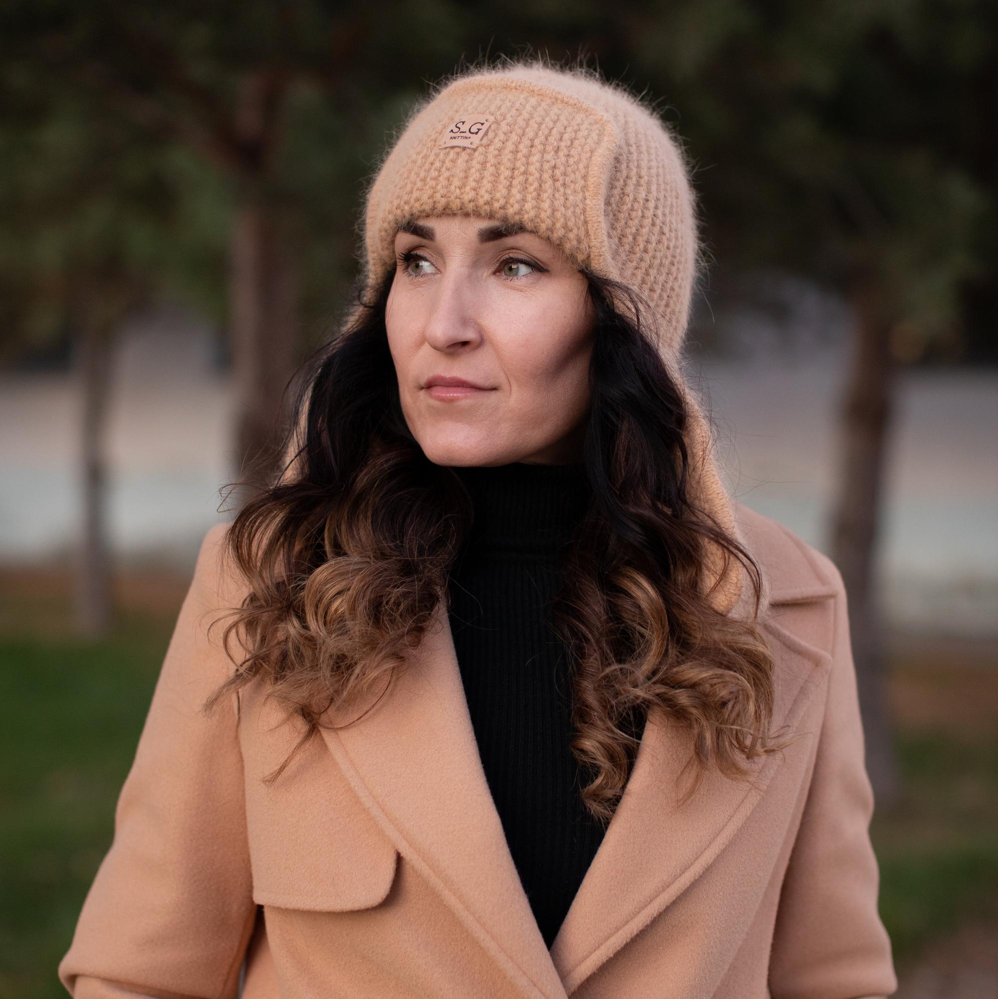 Ушанка спицами