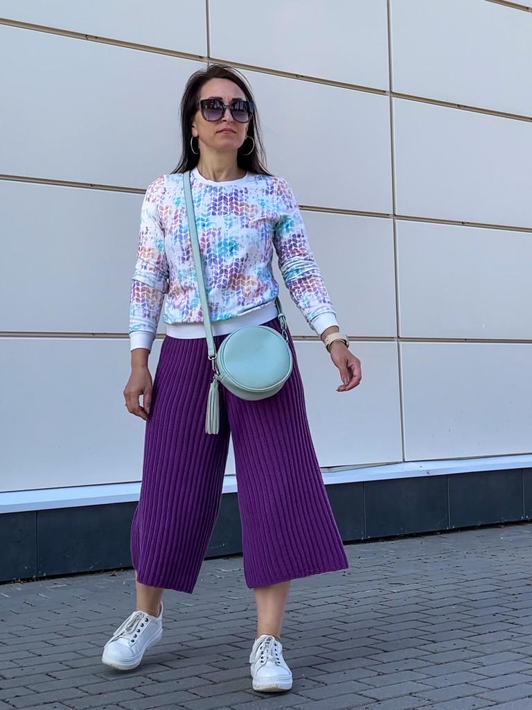 Мастер - класс по вязанию спицами брюк Stripes