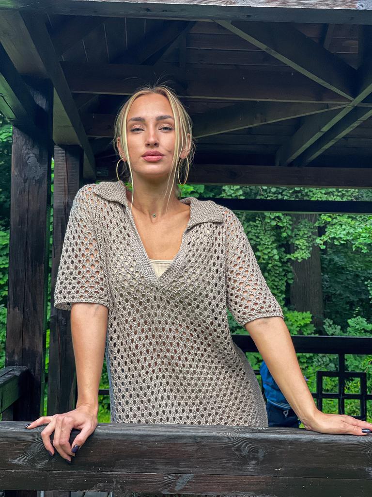 Мастер - класс  по вязанию спицами платья поло SG