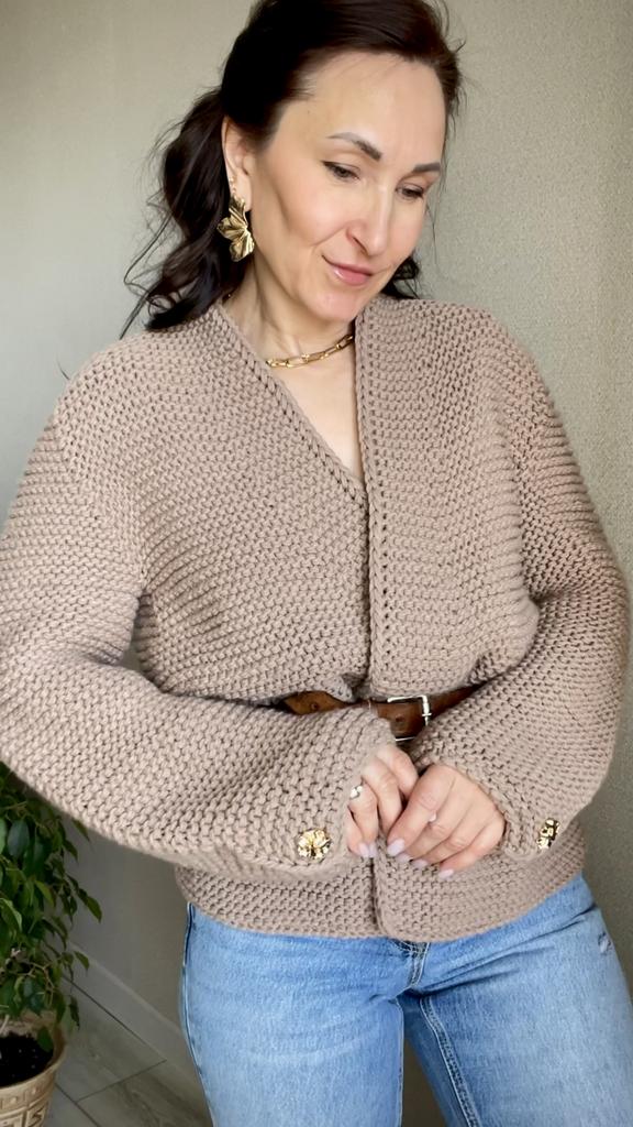 Мастер - класс по вязанию спицами Жакета Жаклин