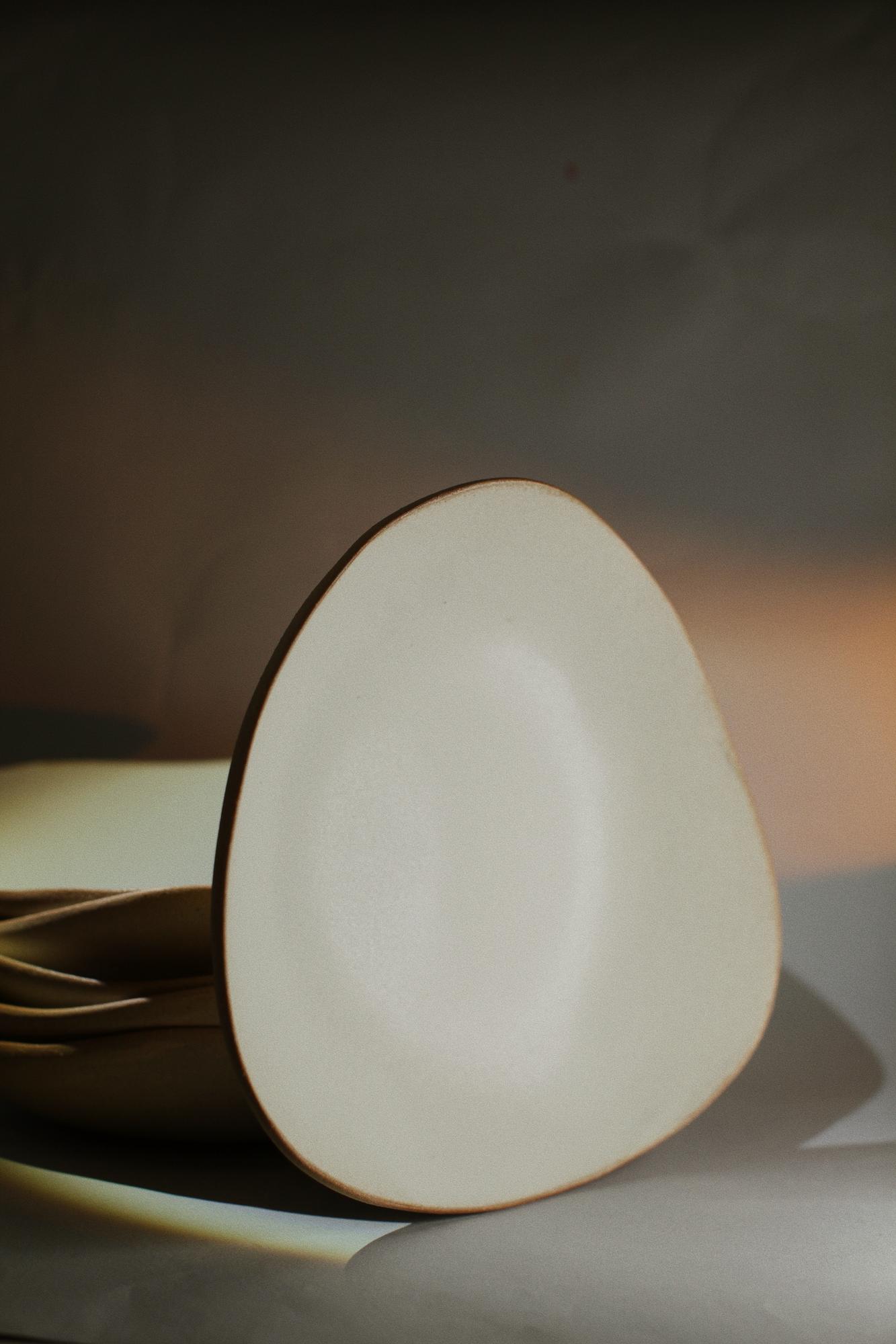 Тарелка Kit Бежевый И Белый