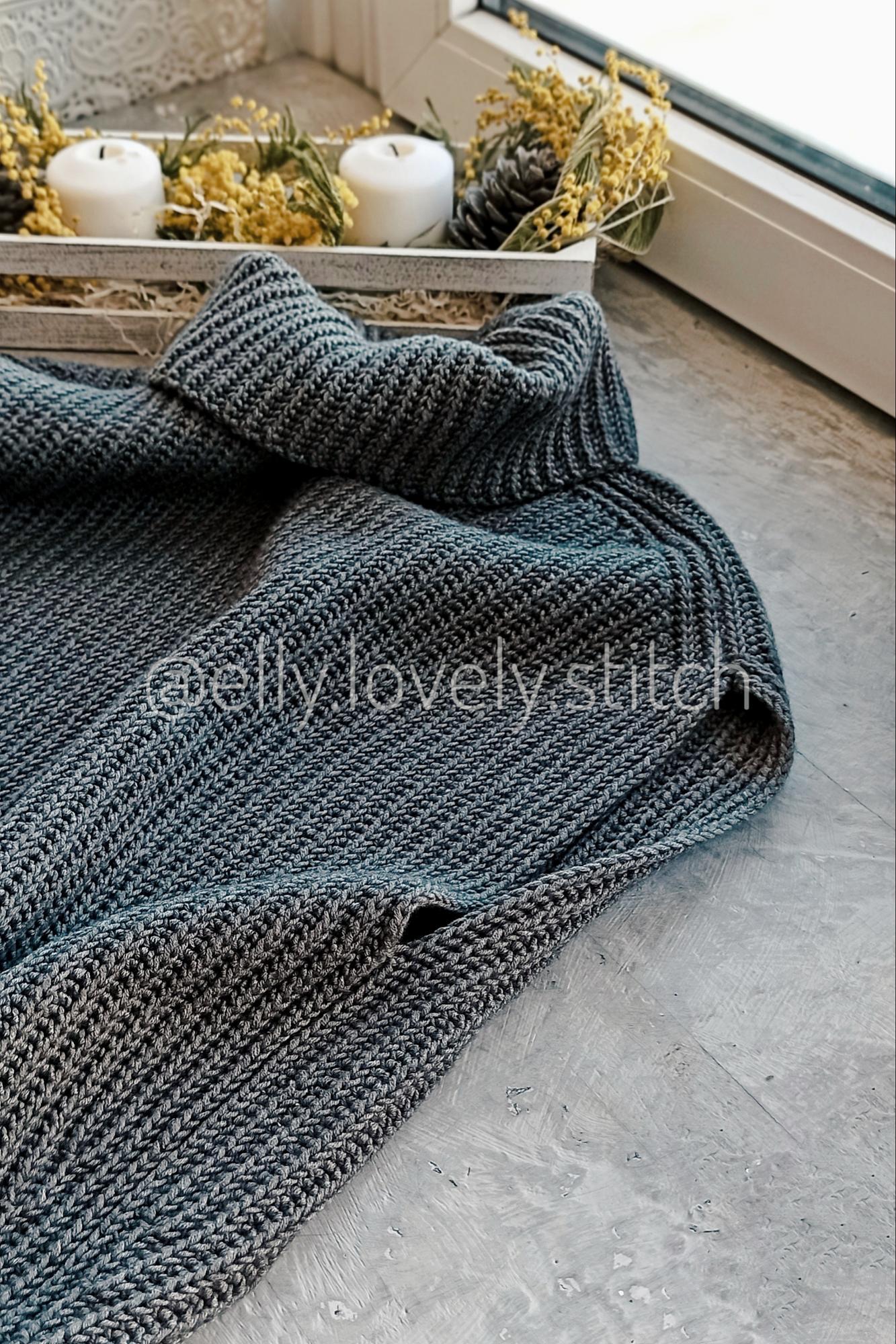 Мастер-класс по вязанию крючком "Жилет с высоким воротом"