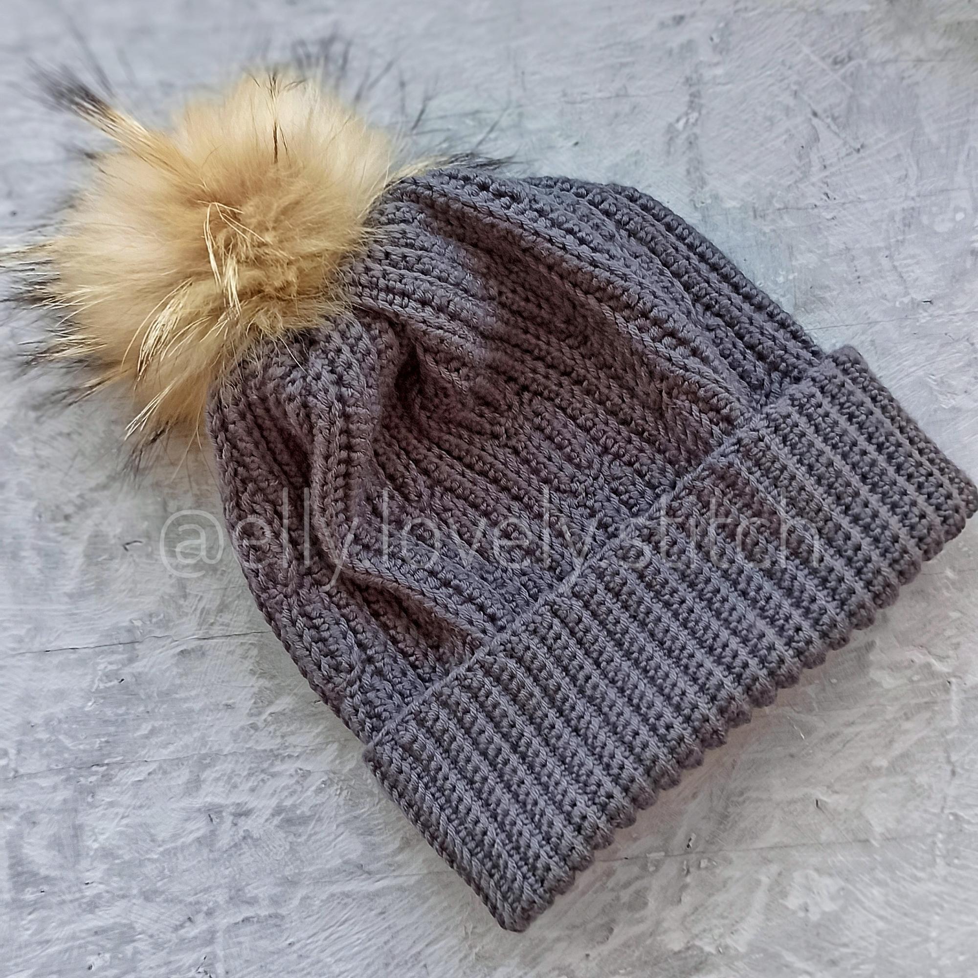 Мастер-класс по вязанию крючком  "Шапка "Цепи"