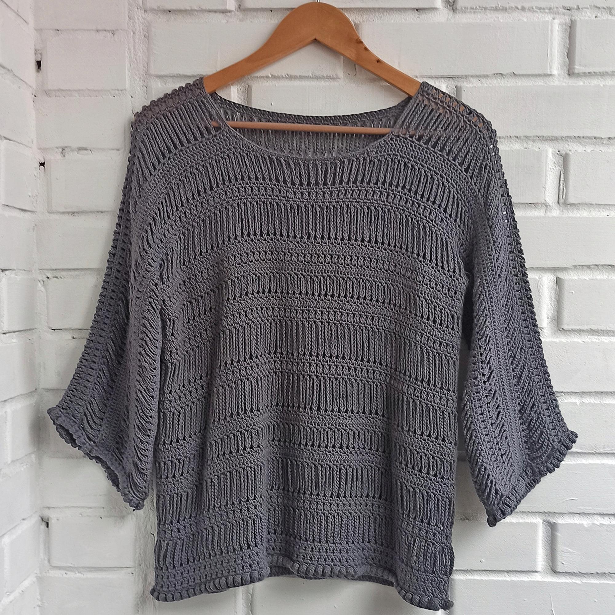 Мастер-класс по вязанию крючком "Ажурный джемпер"